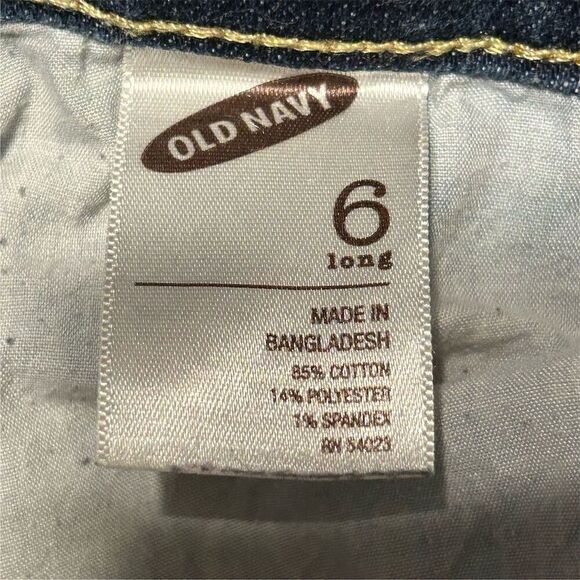 Old Navy Women's Bootcut Jeans Size 6 Blue Dark Wash Stretch Fit - Picture 10 of 11